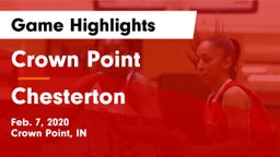 Crown Point  vs Chesterton  Game Highlights - Feb. 7, 2020