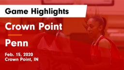 Crown Point  vs Penn  Game Highlights - Feb. 15, 2020