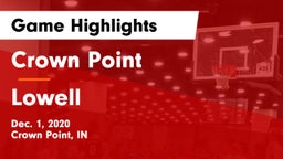 Crown Point  vs Lowell  Game Highlights - Dec. 1, 2020