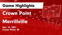 Crown Point  vs Merrillville  Game Highlights - Jan. 16, 2021