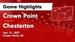 Crown Point  vs Chesterton  Game Highlights - Jan. 21, 2021