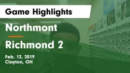 Northmont  vs Richmond 2 Game Highlights - Feb. 12, 2019
