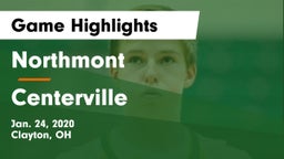 Northmont  vs Centerville Game Highlights - Jan. 24, 2020