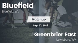Matchup: Bluefield High vs. Greenbrier East  2016