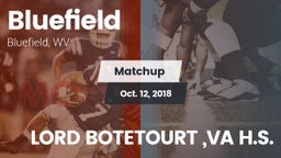 Matchup: Bluefield High vs. LORD BOTETOURT ,VA H.S. 2018