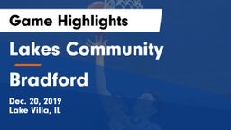 Lakes Community  vs Bradford  Game Highlights - Dec. 20, 2019