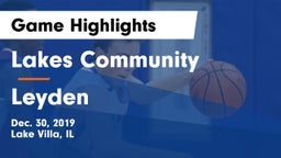 Lakes Community  vs Leyden  Game Highlights - Dec. 30, 2019