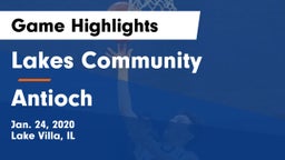 Lakes Community  vs Antioch  Game Highlights - Jan. 24, 2020