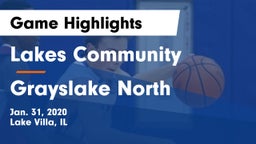 Lakes Community  vs Grayslake North  Game Highlights - Jan. 31, 2020