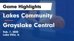Lakes Community  vs Grayslake Central Game Highlights - Feb. 7, 2020