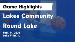 Lakes Community  vs Round Lake  Game Highlights - Feb. 14, 2020