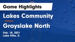 Lakes Community  vs Grayslake North  Game Highlights - Feb. 18, 2021