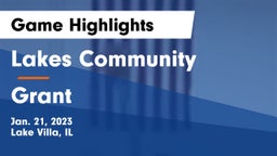 Lakes Community  vs Grant  Game Highlights - Jan. 21, 2023