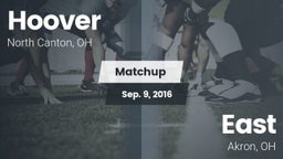 Matchup: Hoover  vs. East  2016