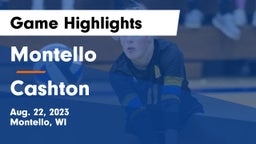 Montello  vs Cashton  Game Highlights - Aug. 22, 2023
