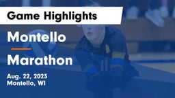 Montello  vs Marathon  Game Highlights - Aug. 22, 2023