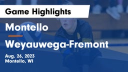 Montello  vs Weyauwega-Fremont  Game Highlights - Aug. 26, 2023