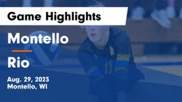 Montello  vs Rio  Game Highlights - Aug. 29, 2023