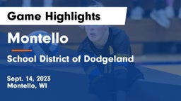 Montello  vs School District of Dodgeland Game Highlights - Sept. 14, 2023