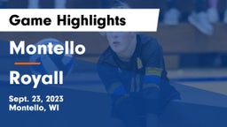 Montello  vs Royall  Game Highlights - Sept. 23, 2023