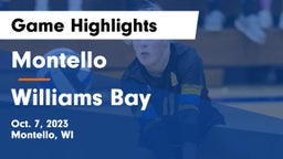 Montello  vs Williams Bay  Game Highlights - Oct. 7, 2023