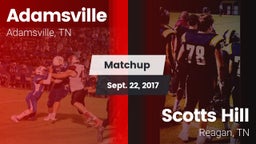 Matchup: Adamsville High vs. Scotts Hill  2017