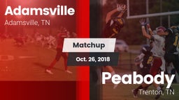 Matchup: Adamsville High vs. Peabody  2018
