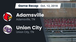 Recap: Adamsville  vs. Union City  2018