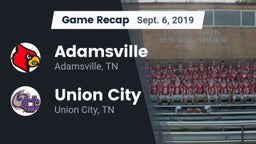 Recap: Adamsville  vs. Union City  2019