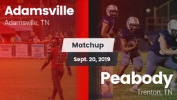 Matchup: Adamsville High vs. Peabody  2019