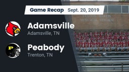 Recap: Adamsville  vs. Peabody  2019