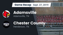 Recap: Adamsville  vs. Chester County  2019