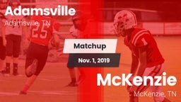 Matchup: Adamsville High vs. McKenzie  2019