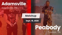 Matchup: Adamsville High vs. Peabody  2020