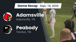 Recap: Adamsville  vs. Peabody  2020