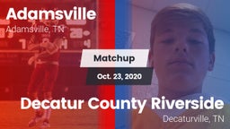 Matchup: Adamsville High vs. Decatur County Riverside  2020