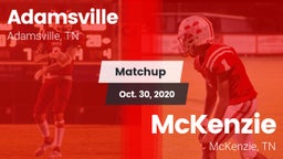 Matchup: Adamsville High vs. McKenzie  2020