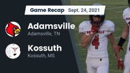 Recap: Adamsville  vs. Kossuth  2021