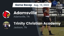 Recap: Adamsville  vs. Trinity Christian Academy  2022