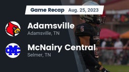 Recap: Adamsville  vs. McNairy Central  2023