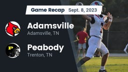 Recap: Adamsville  vs. Peabody  2023