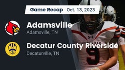 Recap: Adamsville  vs. Decatur County Riverside  2023