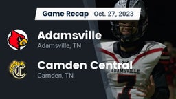 Recap: Adamsville  vs. Camden Central  2023