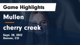 Mullen  vs cherry creek Game Highlights - Sept. 28, 2022
