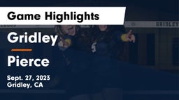 Gridley  vs Pierce  Game Highlights - Sept. 27, 2023