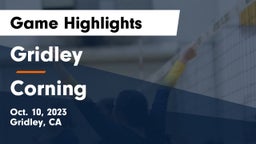 Gridley  vs Corning  Game Highlights - Oct. 10, 2023