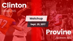 Matchup: Clinton  vs. Provine  2017