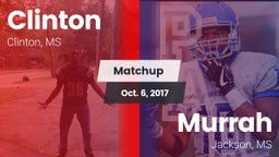 Matchup: Clinton  vs. Murrah  2017