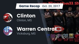 Recap: Clinton  vs. Warren Central  2017