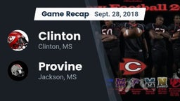 Recap: Clinton  vs. Provine  2018